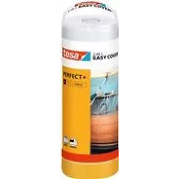 tesa Easy Cover Perfect+ 56575-00000-00 Folia ochronna, żółta, przezroczysta (dł. x szer.) 17 m x 2,60 m 1 zestaw (56575-00000-00)