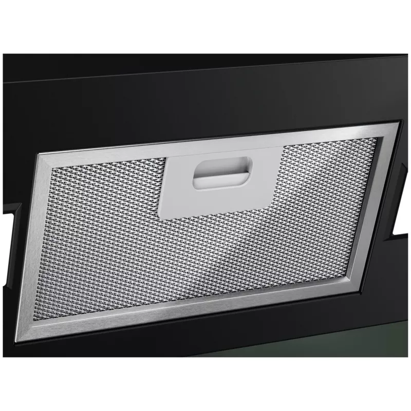 Okap podszafkowy Electrolux LFV626K, czarny, 598×396 mm, 615 m³/h w trybie recyrkulacji, 62 dB, filtr węglowy