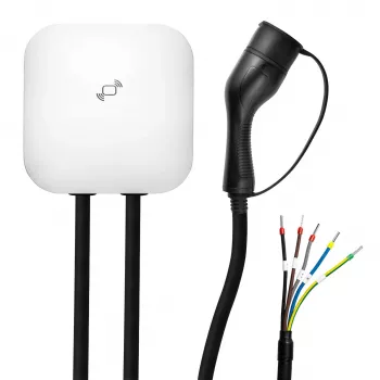 Stacja ładowania pojazdów elektrycznych Wallbox Akyga AK-EC-21 Type2 3-fazowa 16A 11kW 5m