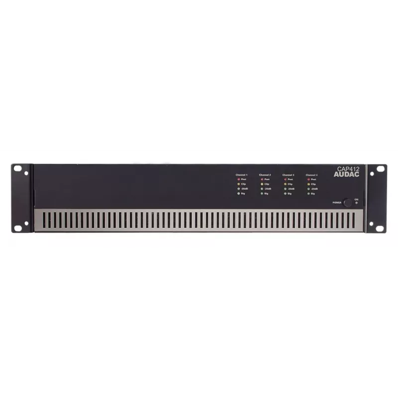 Wzmacniacz audio AUDAC CAP412 4.0 kanałów 480 W klasa D czarny