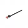 Wentronic Goobay CAT 6 płaski kabel krosowy, U/FTP, czarny, 15 m – materiał miedziany (94238)