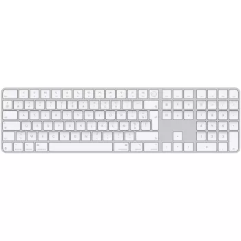 Klawiatura Magic Keyboard z Touch ID i klawiaturą numeryczną do komputerów Mac z Apple silicon – francuski układ – białe klawisze