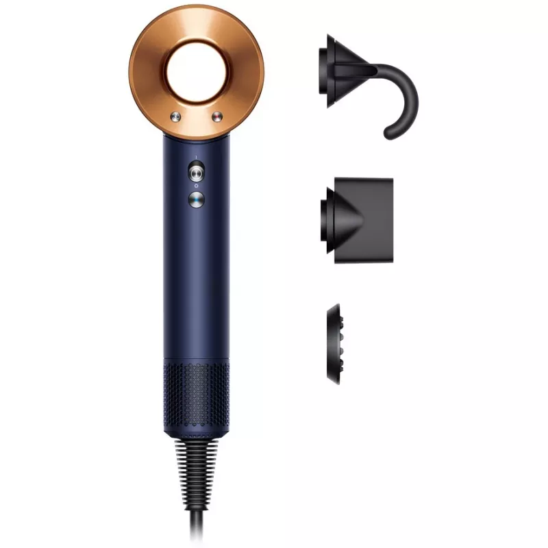 Dyson Supersonic Straight+Wavy HD07 suszarka do włosów, błękit pruski / miedź (113277-01)