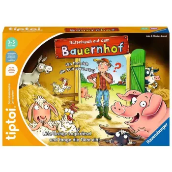tiptoi zabawa w puzzle na farmie, gra planszowa