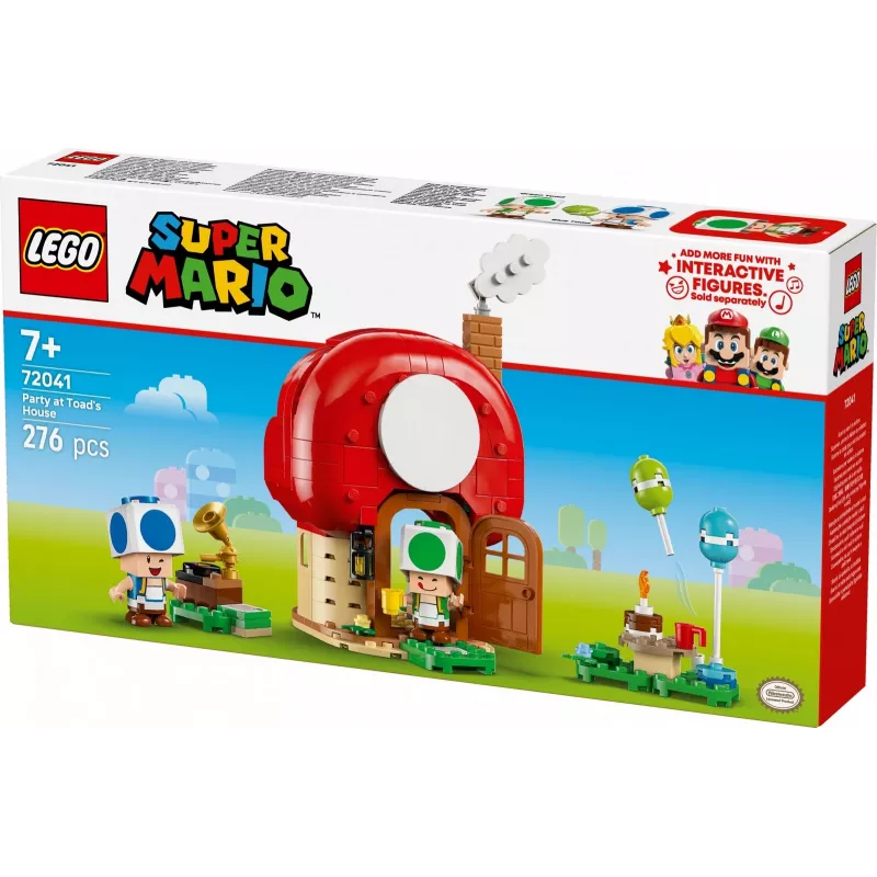 Klocki konstrukcyjne LEGO Super Mario Impreza w domku Toada zestaw 72041 z interaktywnymi funkcjami zabawy