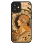Etui na telefon Man and Wood do iPhone 12 mini — seria Zodiac, czarne