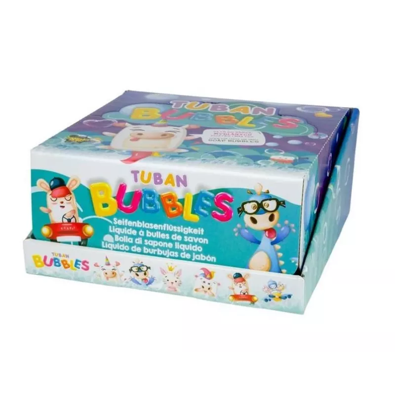 Zestaw baniek Tuban DISPLAY SMALL SOAP BUBBLES MIX 36 SZT. x 60 ml