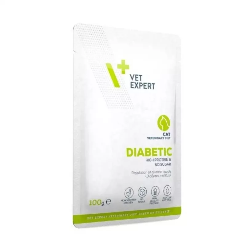 VET EXPERT Veterinary Diet Diabetic Cat - mokra karma dla kotów - 100 g