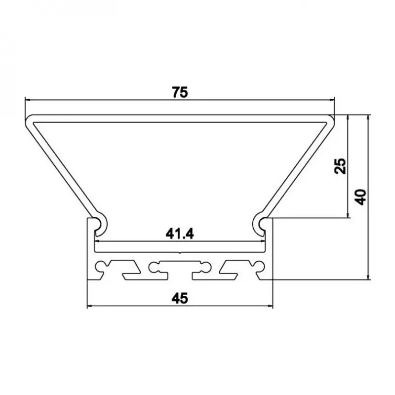 Synergy 21 ALU065-T Profile (S21-LED-PR20183)