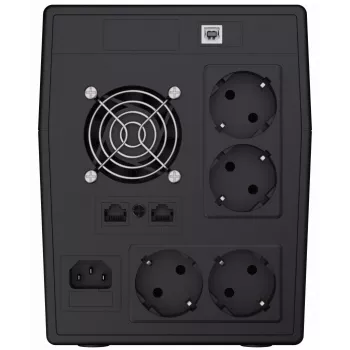 Zasilacz awaryjny UPS zielony Cell UPS05 — Line-Interactive 2 kVA / 1200 W, 5x gniazda typu F, LCD, USB, RJ-45