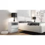 Topeshop M1 BIEL MAT nightstand/Stolik nocny 2 szuflada(s) biały