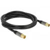 Kabel koncentryczny RG-6/U DeLOCK 88923 2m IEC Czarny