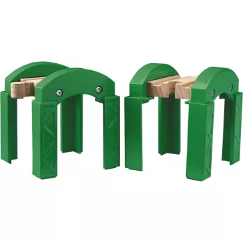 BRIO 33253 podstawki wsporcze zielone, 2 szt.