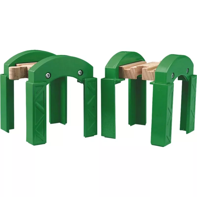 BRIO 33253 podstawki wsporcze zielone, 2 szt.