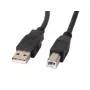 Lanberg CA-USBA-10CC-0030-BK Kabel USB 3 m USB 2.0 USB B Czarny (CA-USBA-10CC-0030-BK)