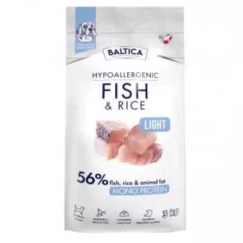 BALTICA Nutraceutic Hypoalergiczna Light M Ryba z ryżem - sucha karma dla psów - 3 kg
