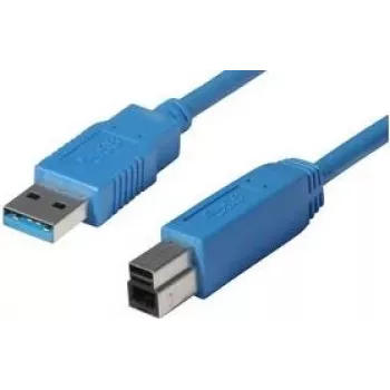 shiverpeaks BASIC-S USB 3.0 Cable, A-Plug - B-Plug 0,5 m, Cable and Plug: niebieski, double-shielded, max. (BS77030)