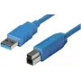 shiverpeaks BASIC-S USB 3.0 Cable, A-Plug - B-Plug 0,5 m, Cable and Plug: niebieski, double-shielded, max. (BS77030)