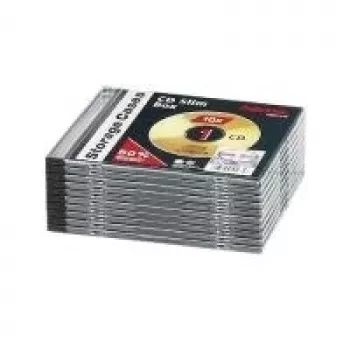 Hama CD cienki Jewel Case, 10 szt. 1 płyta Transparentny