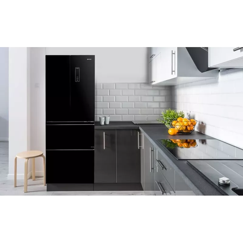 Lodówko-zamrażarka French door Sam Cook PSC-WG-1020AA/B 351 l, klasa energetyczna E, czarna