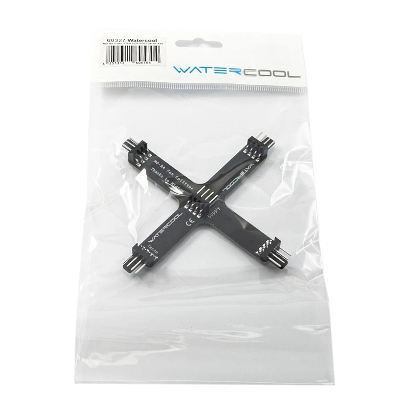 Rozdzielacz do chłodnicy Watercool MO-RA X-Splitter dla wentylatorów Noctua NF-A20