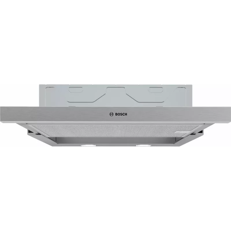 Okap Bosch Serie 2 DFM064W55 półwbudowany (wysuwany) Metaliczny, Srebrny 394 m³/h