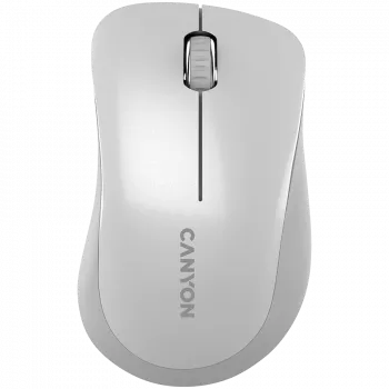 CANYON MW-11, mysz bezprzewodowa 2,4 GHz, 3 przyciski, DPI 1200, bateria: AAA*2 szt., perłowa biel/szary 67*109*38 mm 0,063 kg