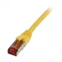 Patch kabel RJ45 - CAT6 250Mhz - 5m żółty - S-STP(S/FTP) -TPE/LSZH(Superflex) - Synergy 21 -