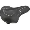 Siodło rowerowe FISCHER Touren-Fahrradsattel Elastomer Czarny/biały z optymalnym dopasowaniem do ciała