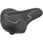 Siodło rowerowe FISCHER Touren-Fahrradsattel Elastomer Czarny/biały z optymalnym dopasowaniem do ciała