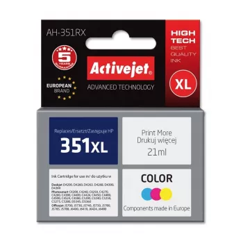 Activejet AH-351RX Tusz (zamiennik HP 351XL CB338EE; Premium; 21 ml; kolor)