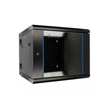 Szafa wisząca Extralink Rack 6U 600x600 AZH czarna, montaż na ścianie, typ uchylny