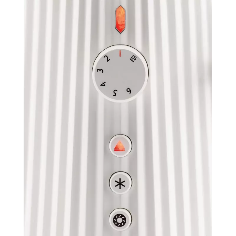Toster Alessi MDL08B Czarny — Design Plissé, 6 stopni przyrumieniania, tryb bajgiel/rozmrażanie/podgrzewanie, 340×185×250 mm