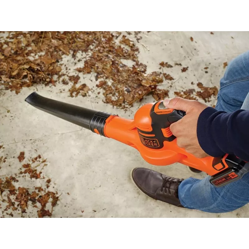 Black & Decker GWC1820PC bezprzewodowa dmuchawa do liści 209 km/h Czarny, Pomarańczowy 18 V Litowo-jonowa