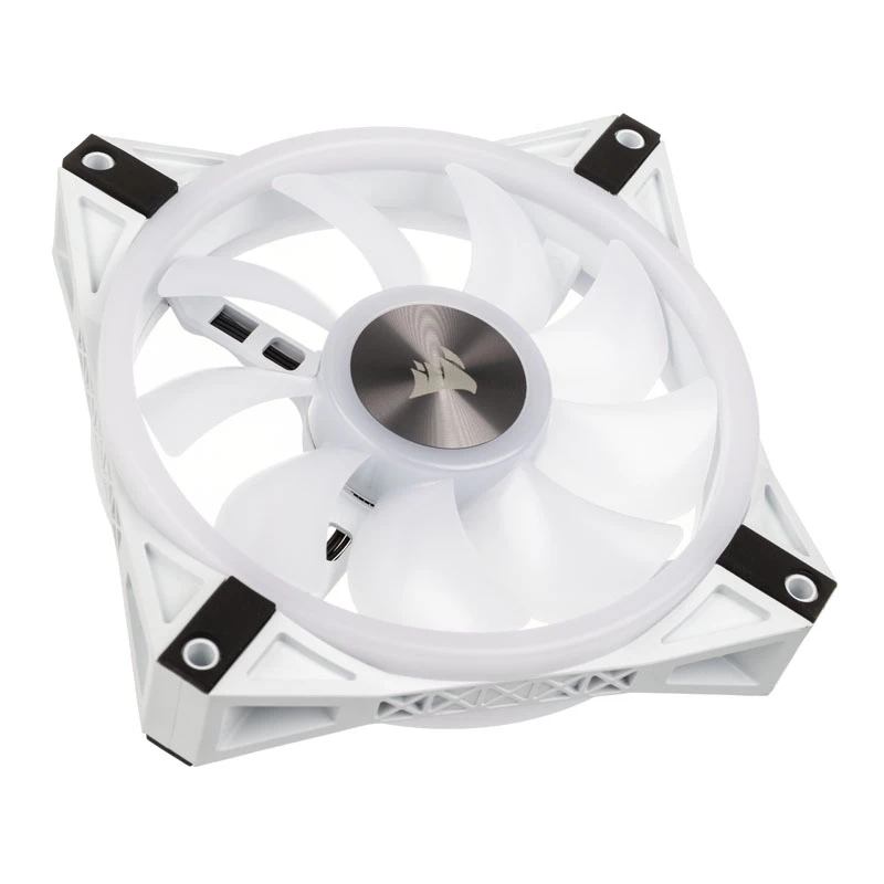 Corsair iCUE QL120 120mm ARGB wentylator obudowy - Biały