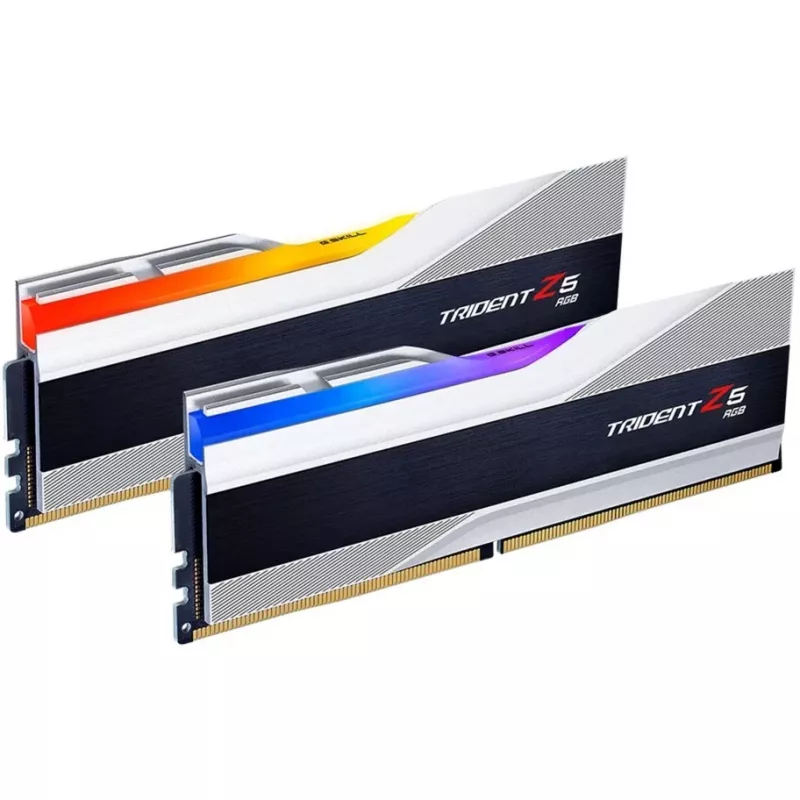 DIMM 64 GB DDR5-6400 (2x 32 GB) Dual-Kit, Arbeitsspeicher silber/schwarz, F5-6400J3239G32GX2-TZ5RS, Trident Z5 RGB, INTEL XMP
