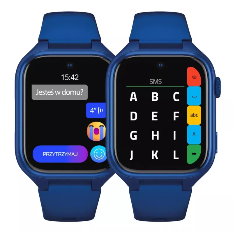 Smartwatch Stelio Junior Pro AI 4G ST-SWJ102-NB — granatowy, łączność 4G