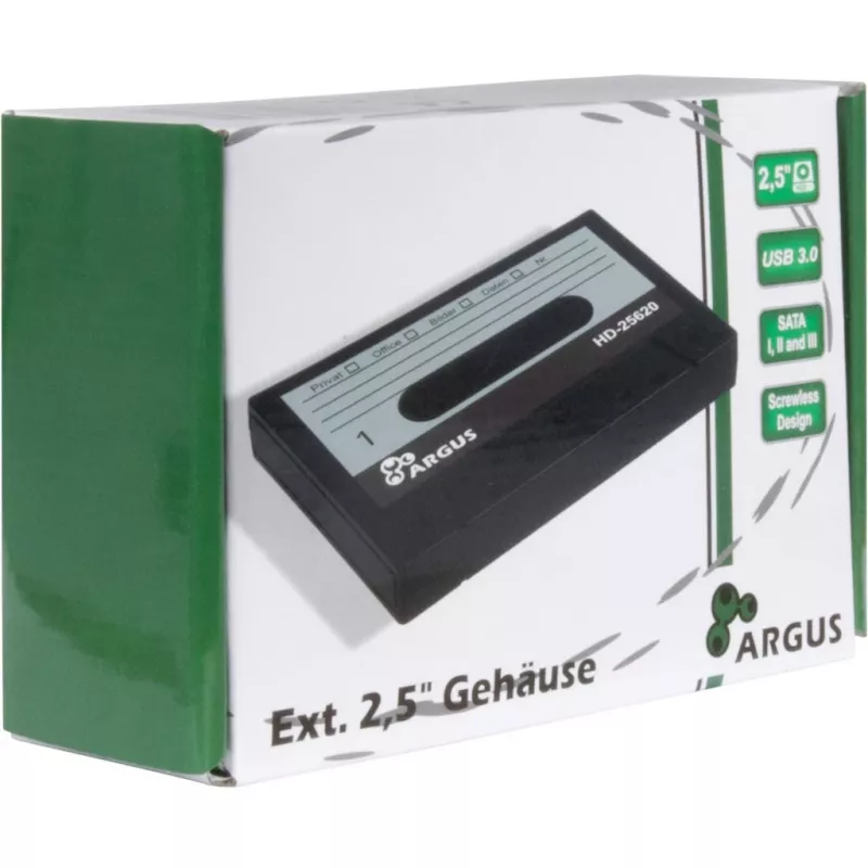 Obudowa HDD Inter-Tech HD-25620 czarno-biały 2.5 cala