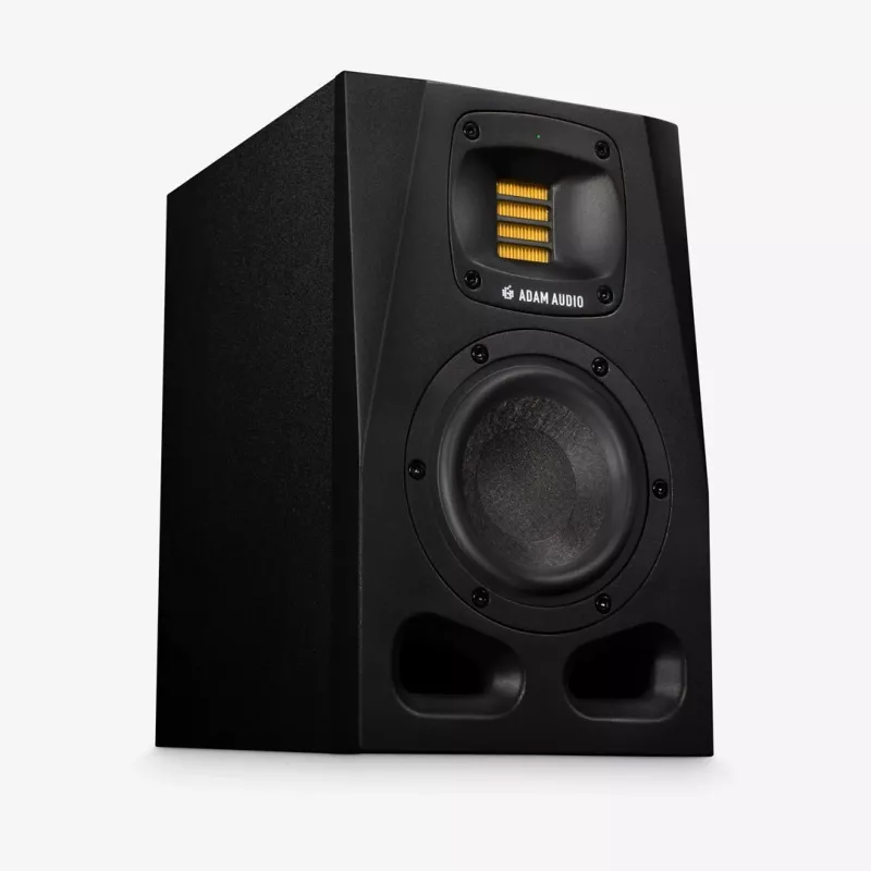 Monitory studyjne ADAM AUDIO A4V Czarny, 2-drożne, 90W RMS, 4-calowy głośnik niskotonowy, wyświetlacz LED, montaż w racku