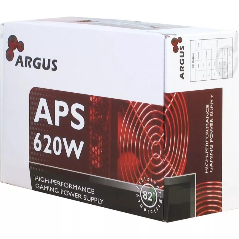 Zasilacz Inter-Tech Argus APS 620 W 20+4 Pin ATX ATX Czarny