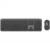 Logitech Signature cienki Combo MK950 - zestaw klawiatura i mysz - 100% - pełnowymiarowa - bezprzewodowy - Bluetooth 5.1 LE - AZERTY - francuski - grafitowy (920-012485)