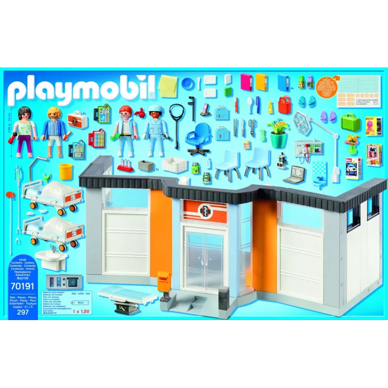 Figurka Playmobil 70191 Umeblowane Skrzydło Szpitalne 297 elementów