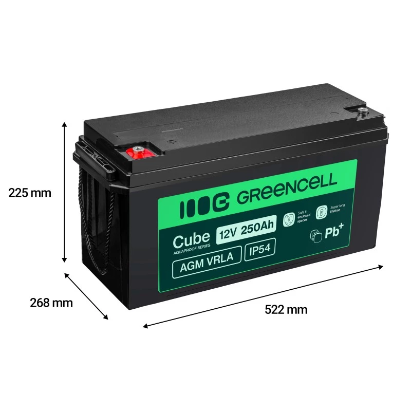Bateria AGM VRLA 12V 250Ah IP54