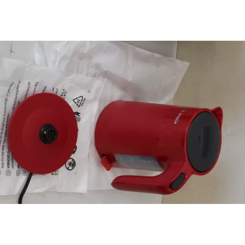 WYPRZEDAŻ. | Czajnik Bosch | TWK2M164 MyMoment | Elektryczny | 2400 W | 1,7 L | Plastik | Obrotowa podstawa 360° | Czerwony | USZKODZONE OPAKOWANIE