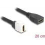 DeLOCK Keystone Module kabel HDMI gniazdo do gniazda 8K 60 Hz 20 cm czarny