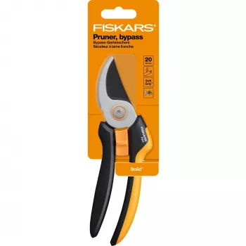 Sekator Fiskars Solid L P341 Bypass Czarny, Pomarańczowy