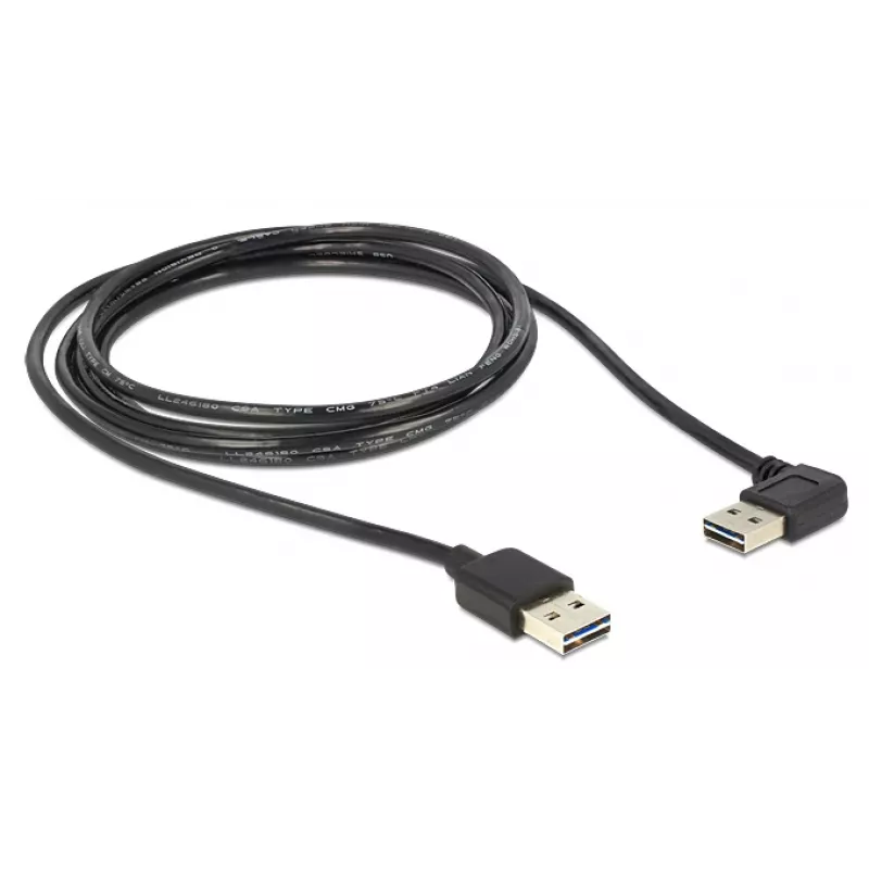 Kabel USB DeLOCK 5m USB 2.0 A m/m 90°