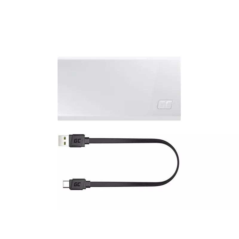 Green Cell Powerbank 20000mAh 22,5W Biały PowerPlay20s 3x USB-C PD QC 3.0