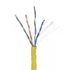Kabel sieciowy LANBERG LCU6-10CC-0305-Y U/UTP Cat6 305 m żółty, 23 AWG, 250 MHz