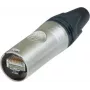 Neutrik RJ45 etherCON CAT6 A Connector Plug, straight Pole: 8P8C NE8MX6 Nickel NE8MX6 1 szt. (NE8MX6)